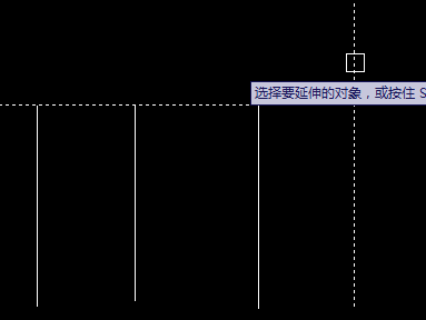 CAD通過(guò)shift鍵切換延伸與修剪命令