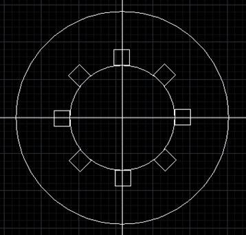 CAD如何畫圓形陣列