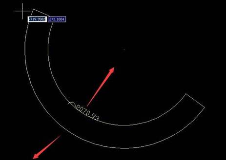 CAD標(biāo)注弧線長度的方法