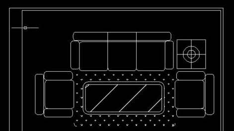CAD怎么繪制沙發(fā)平面圖？