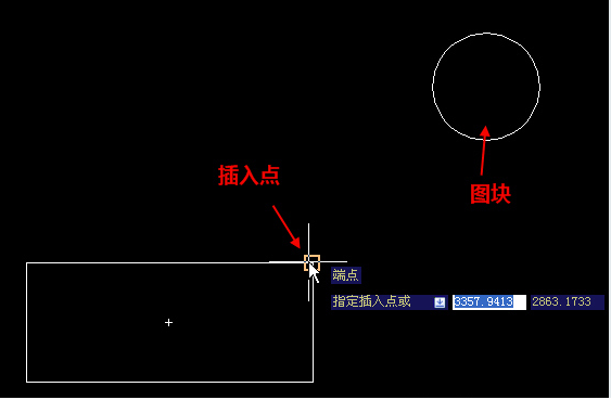 在CAD中插入點離圖塊遠怎么辦？