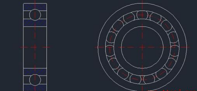 CAD繪制深溝球軸承的步驟